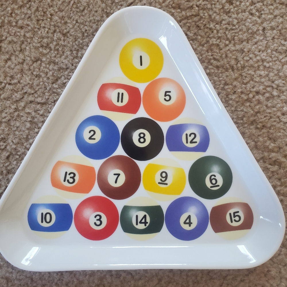 Colorful Billiard Ball Triangle Tray - Picture 2 of 8
